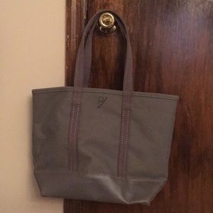 Eddie Bauer gray canvas tote bag.